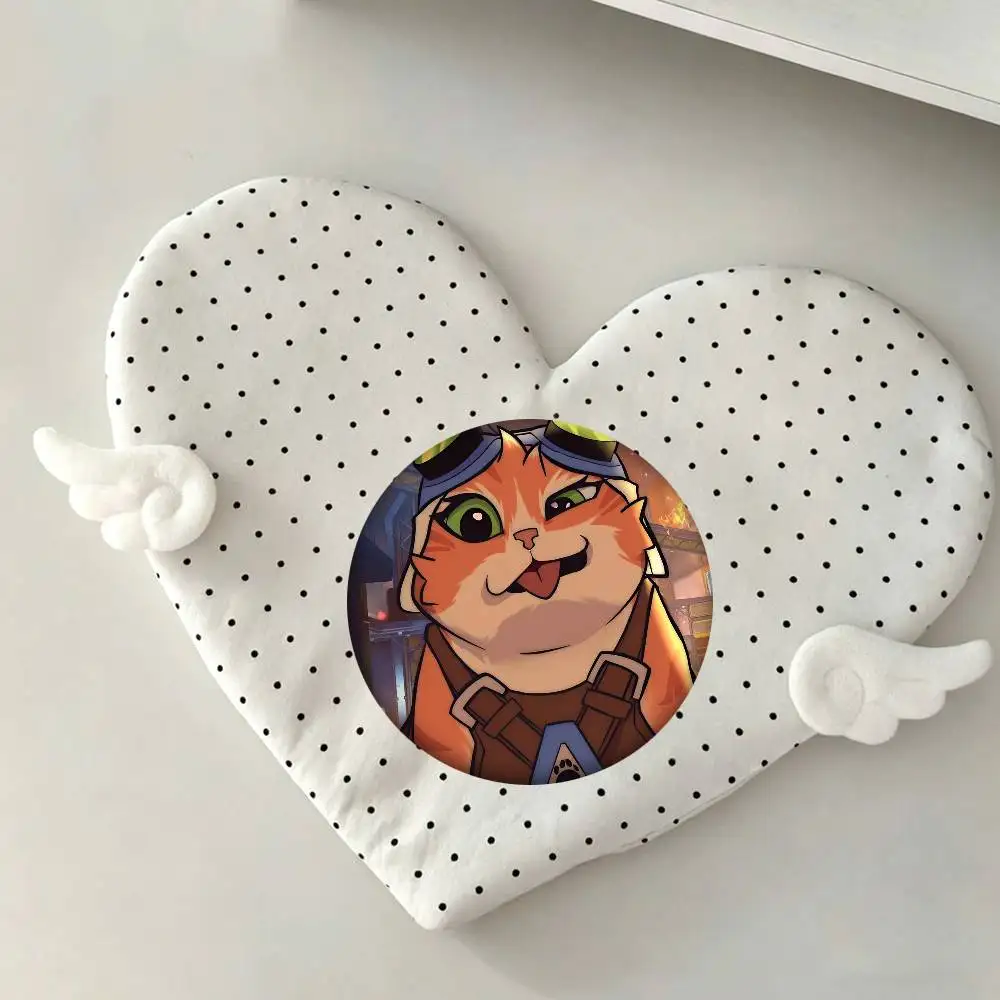 Overwatch J-Jetpack Katze Rundes Abzeichen Kreative Brosche Kleidung Rucksack Zubehör Anstecknadel – Detail 7