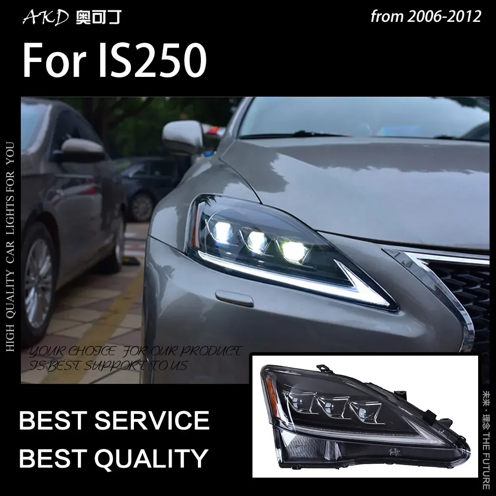 

Car Styling Head Lamp for Lexus IS250 Headlights 2006-2012 IS300 LED Headlight DRL Signal Lamp Hid Bi Xenon Auto Accessories