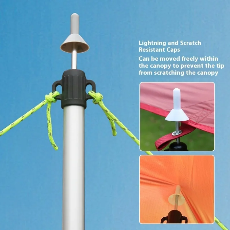 

Retractable Sliding Canopy Pole Upgrade Model Aluminum Alloy Outdoor Camping Tent Support Pole