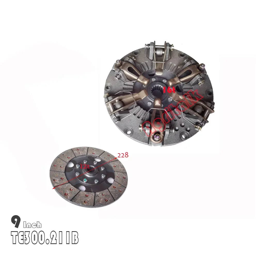 TE300.211B , 9 inches dual stages clutch with disc TE300.211B.2 for Lovol series tractor