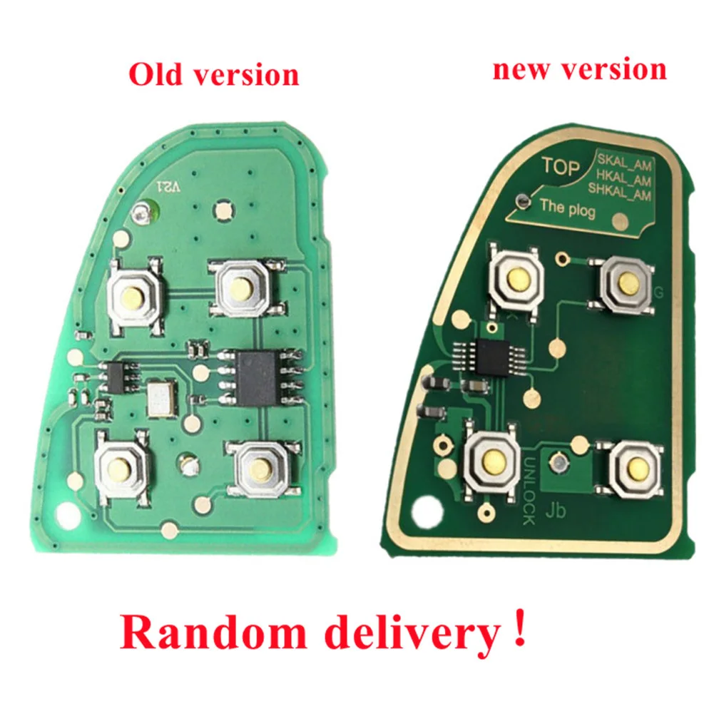 Nova chave remota da placa de circuito, fácil de instalar, alta sensibilidade, longa vida útil, componente eletrônico de 4 botões