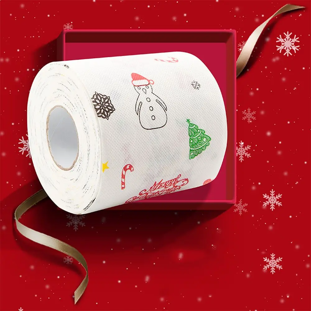 New Year Tissue Santa Claus Xmas Paper Towels Toilet Paper Christmas Paper Roll