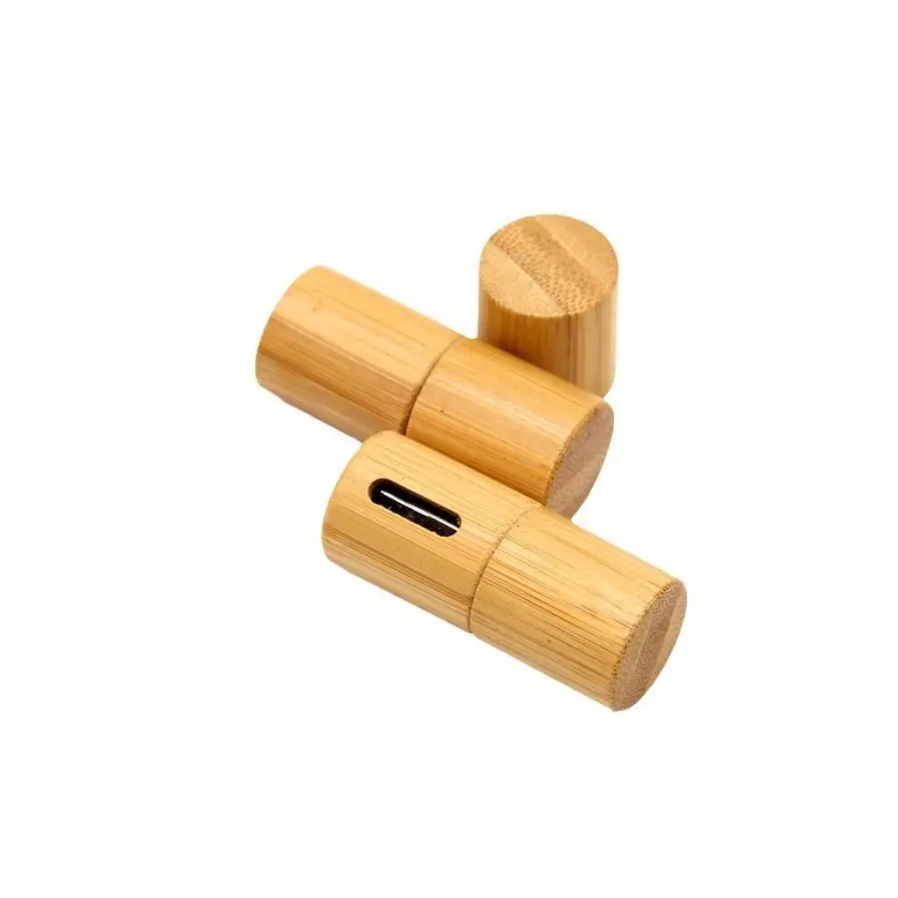 Portable 3/5/10ml Bamboo Bottle Mini Bottom Filling Lip Oil Tubes Steel Roller Ball DIY Spray Bottle Lipgloss Pack