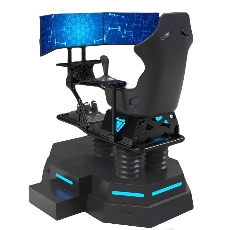 Gra wyścigowa na trzy ekranie, emulator wyścigów na trzy ekranie, wirtualna realność wyścigowa, emulator wyścigów.