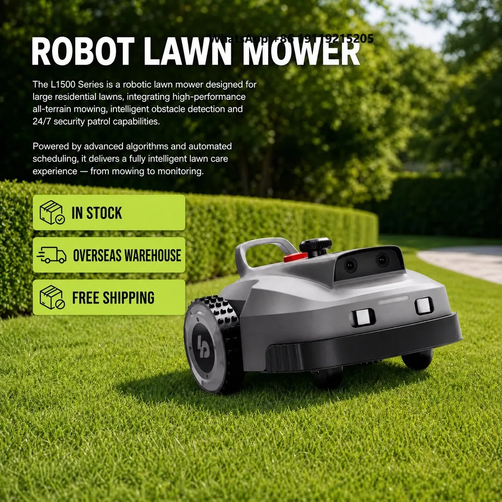 In Stock/Overseas Warehouse Smart Navigation Cordless Electric Lawn Mower with 100% Automatic Robot Mower