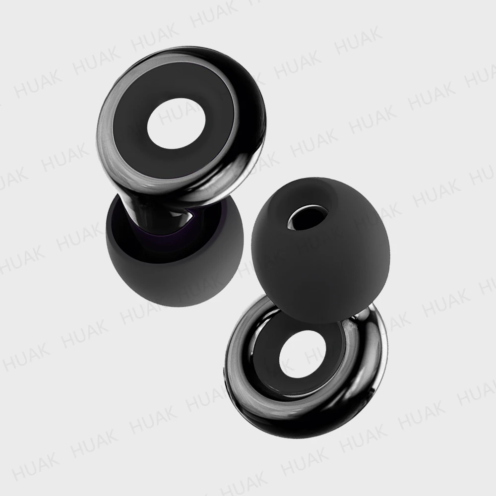 HUAK Noise Reducing Ear Plugs – Extra Coverage, 8 XS/S/M/L Ear Tips Perfect for Concerts, Festivals, Live Events, DJs & Sports