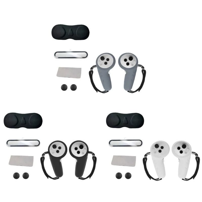 حافظة واقية من السيليكون وغطاء للعدسة لجهاز التحكم PICO4 قبضة مريحة