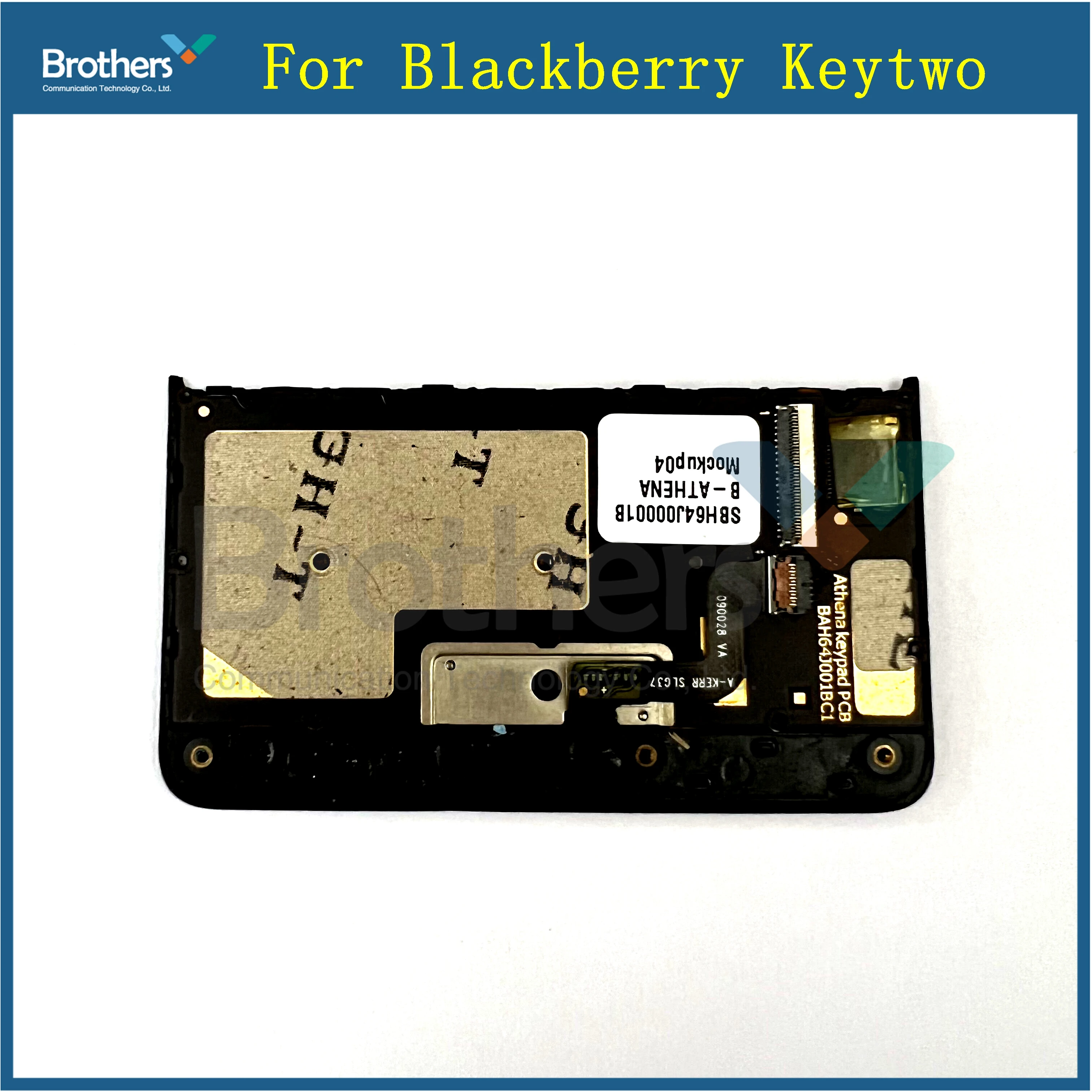 Klawiatura dla BlackBerry Keytwo Key2 klawiatura przycisk z kablem Flex dla BlackBerry Key2 części zamienne do telefonów czarny srebrny AAA
