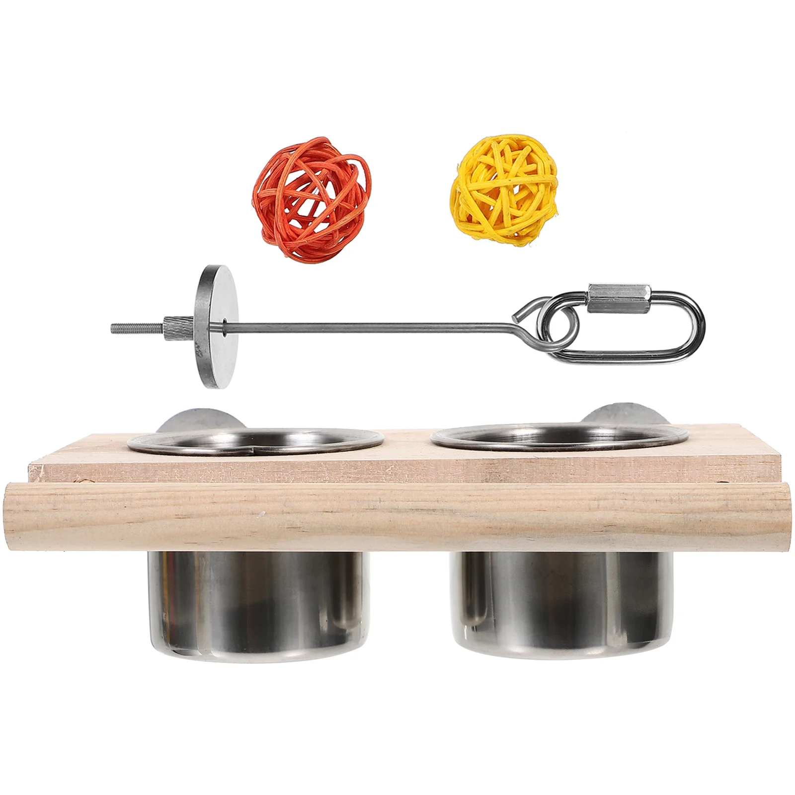 

1 set 1 Set Feeding Cup Bird Cage Accessories Parrot Food Bowl Cage Pet Container Durable Lightweight Easy Clean Creative Design