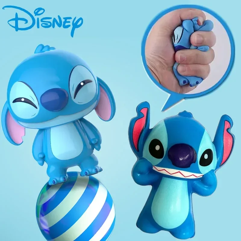 

Disney Kawaii Stitch Decompression Toy Stitch Model Decompression Soft Slow Rebound Doll Cartoon Children's Figure Healing Gift