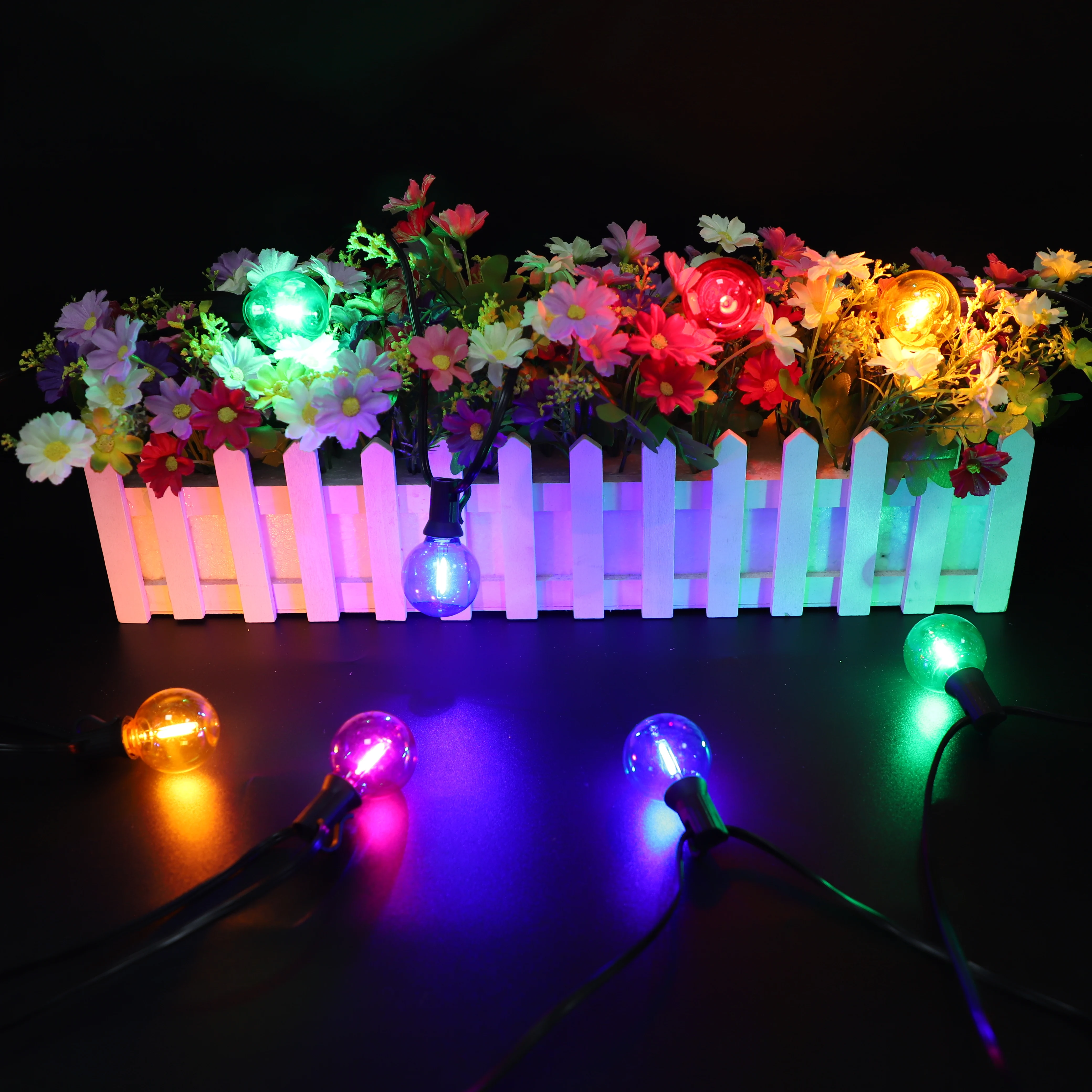 G40 Colored Shatterproof LED Globe Bulbs E12 1W