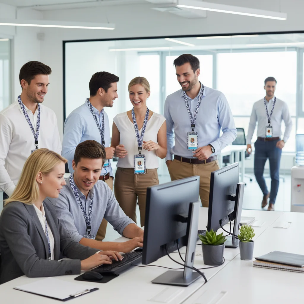 Portatarjetas de camuflaje, llavero con cordón para hombre, identificación, tarjeta de crédito, correa para el cuello, cuerda para colgar, accesorios para credenciales Lariat