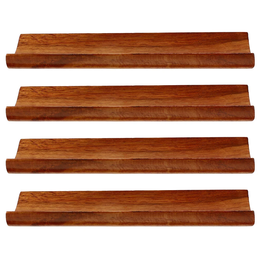 4 Pcs Mutton Sushi Counter Wear-resistant Dish Wood Japanese Tray Reusable Serving Trays