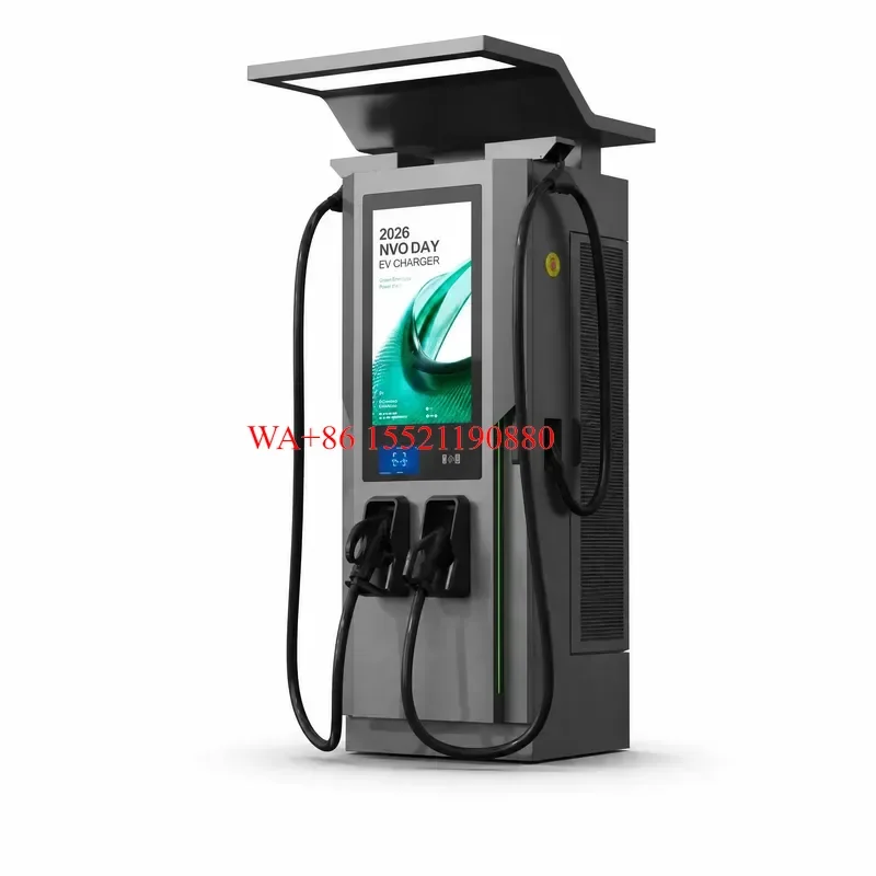WMWMNU New DC 60KW 80KW 120KW CCS2 Charging Station with 32inch Advertisement Screen Dual Gun IP54 Protection