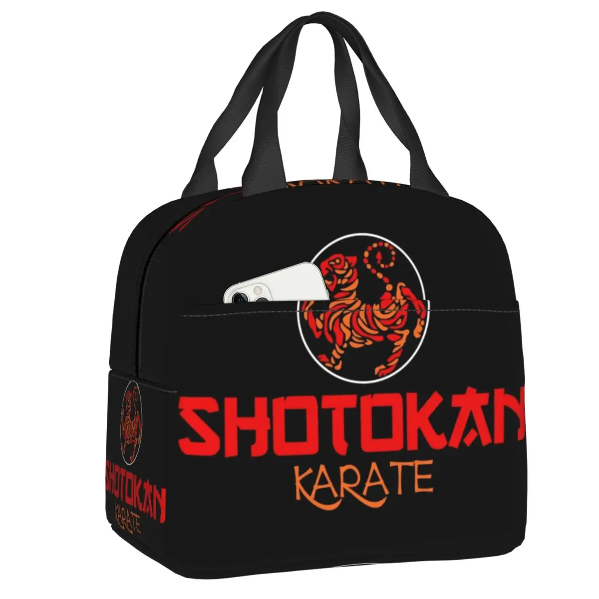 

Изолированные сумки для обедов Custom Shotokan Karate для пикника на открытом воздухе, портативный термоконтейнер для еды, для женщин и детей