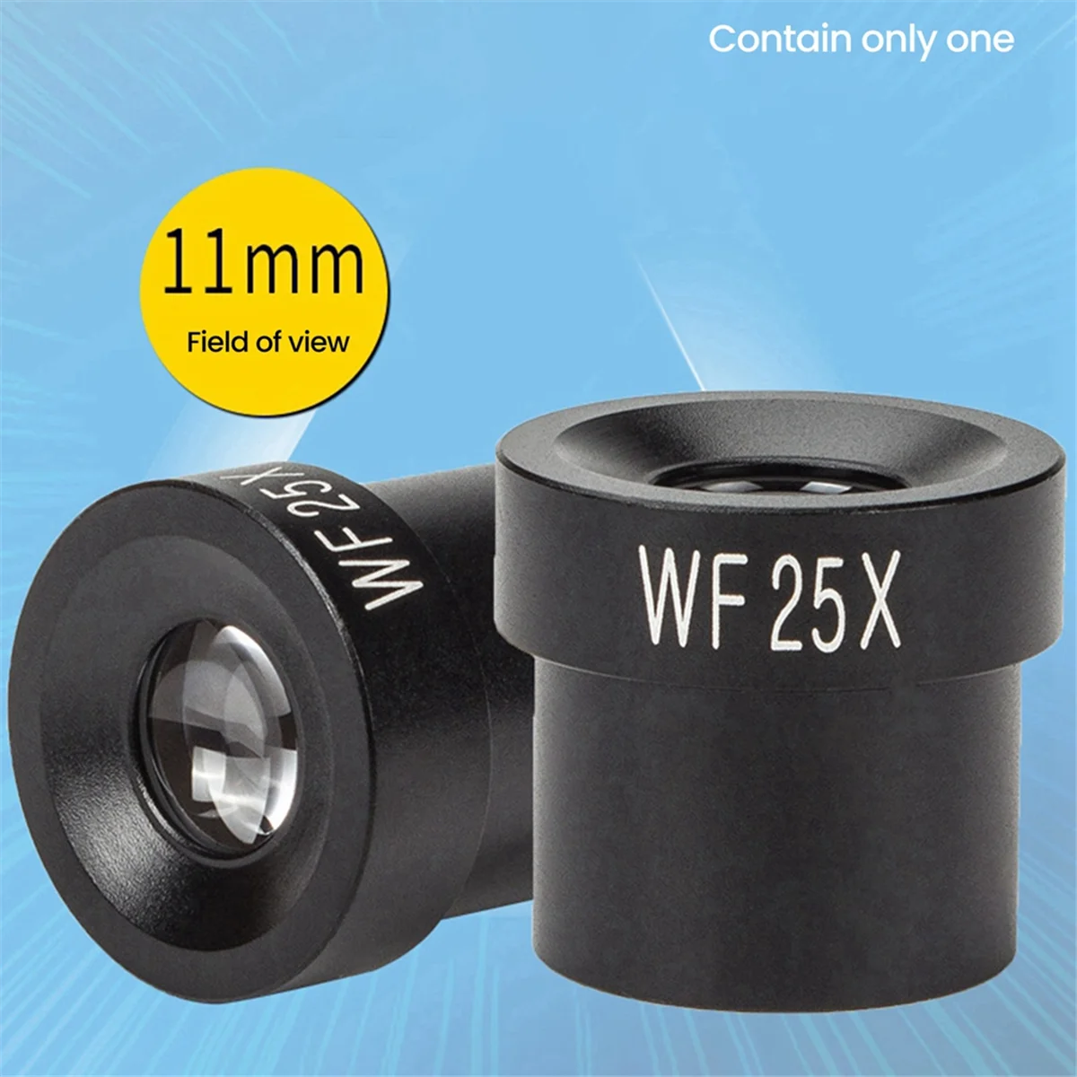 Oculaire de Microscope RANA WF25X, champ de vision large de 12mm pour Microscope biologique à Port de montage de 23.2mm
