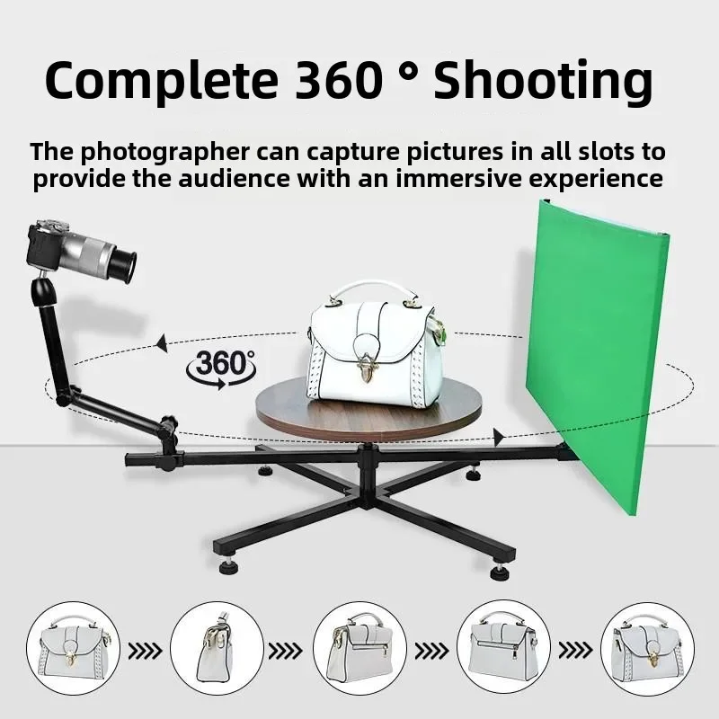 360-Degree panoramic rotating shooting table Photography and video recording Visualizer Panoramic turntable photography