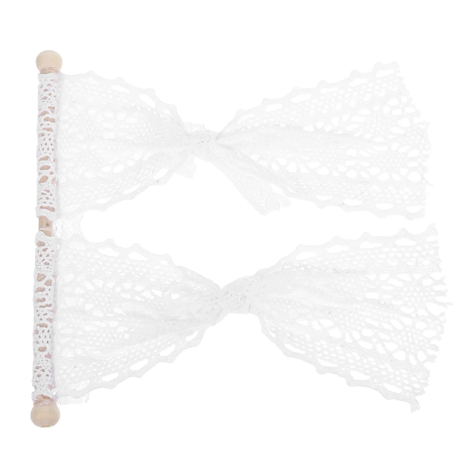 

Miniature Curtain Model Decoration Railing House Curtains Dollhouse Accessories Cute Office