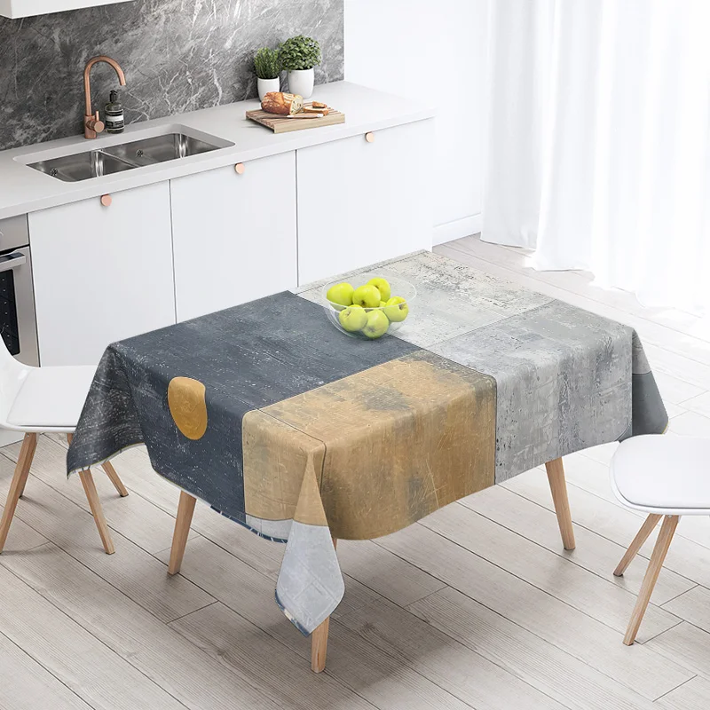 الشمال الحد الأدنى هندسية مفرش المائدة 140X200cm آلة قابل للغسل Ins نمط الطعام مفرش المائدة غرفة المعيشة المنزلية ديكور