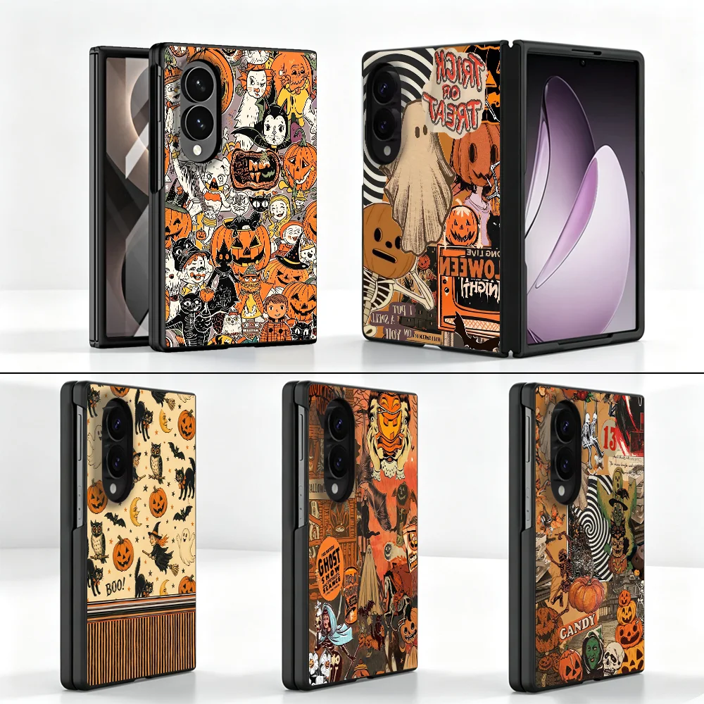 Spiral Pumpkin Case for Samsung Galaxy 8 Z Fold8 Wide ZFold8 Ultra Z Fold 8 Phone Cover