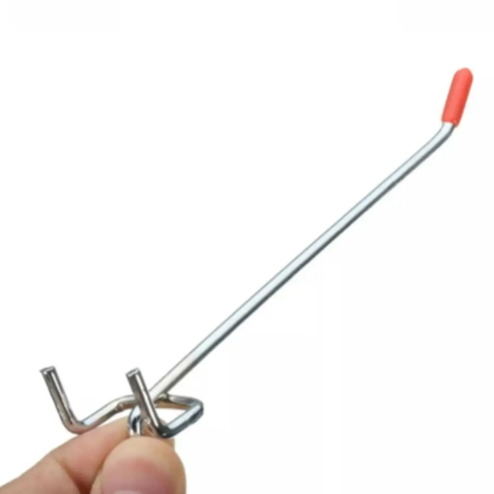 Hole Board Hook Steel Oblique Hanger Shop Good Shelf Hardware Tool Hammer/Pliers Wall Mount Storage Rack Garage Pegboard Hook