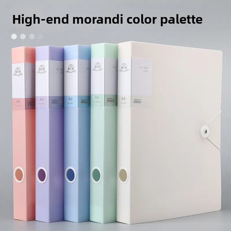

Morandi Color Series Large-capacity Folding and Detachable File Box Document Organization Box Accounting Voucher Box Batch