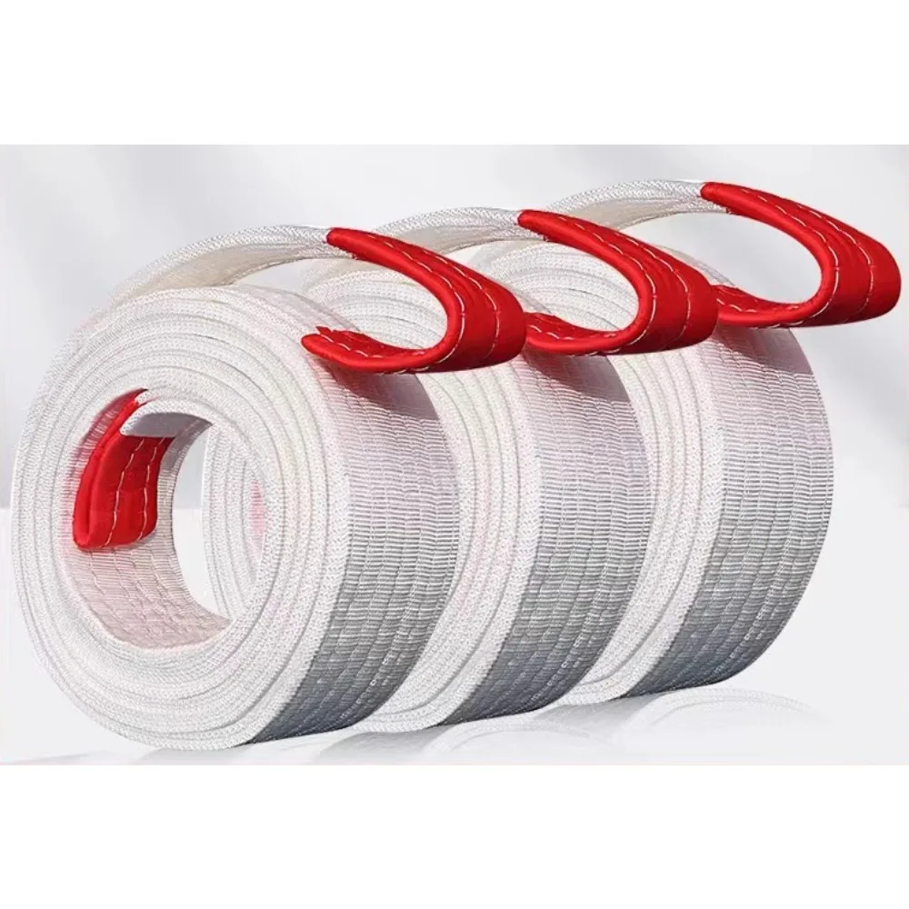 Thickened Industrial Lifting Sling Flat Webbing Strap 3T 5T 10T Crane Hoist Belt