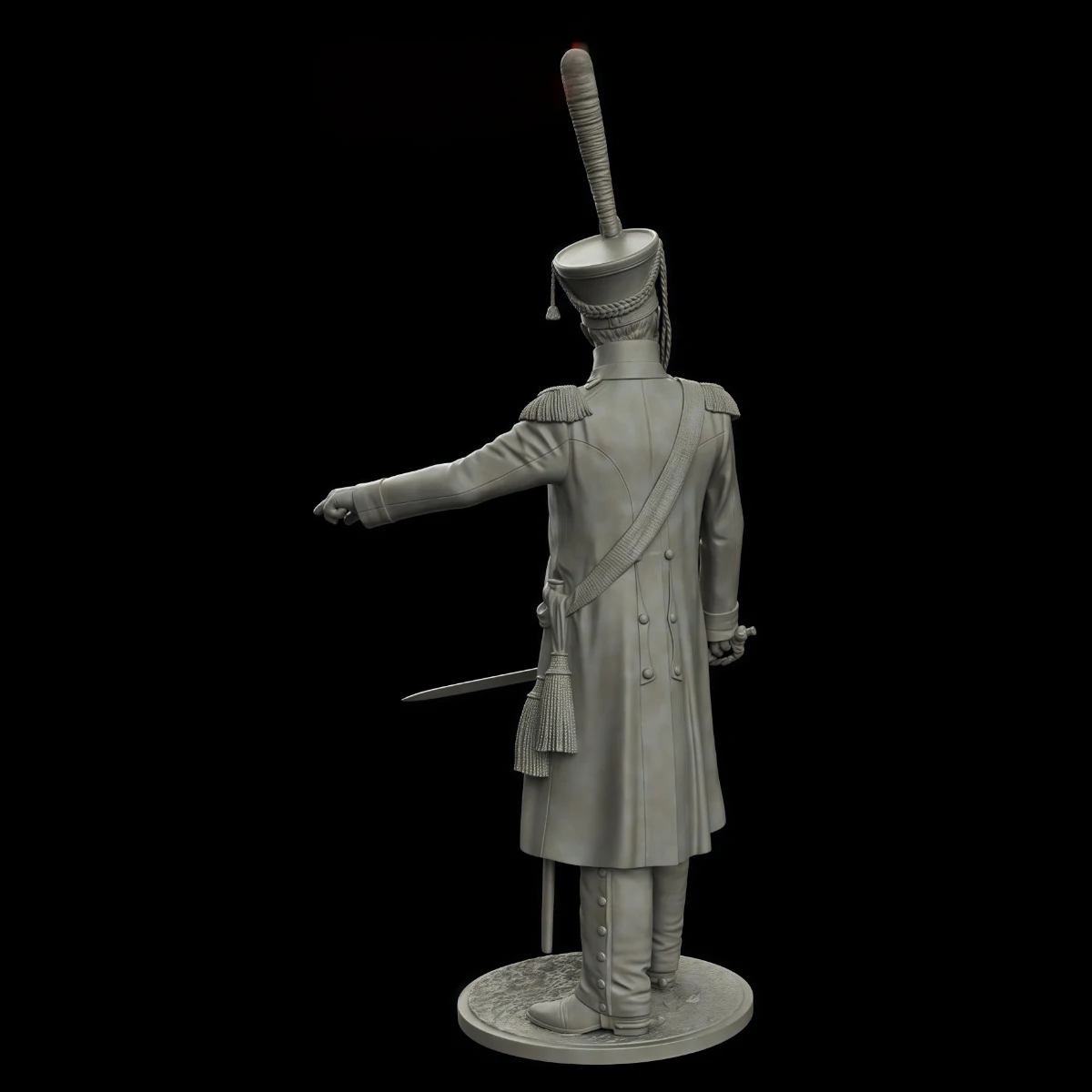 

75mm resin figure unpainted model kit, Russian mortar battalion headquarters officer, unassembled and unpainted GK