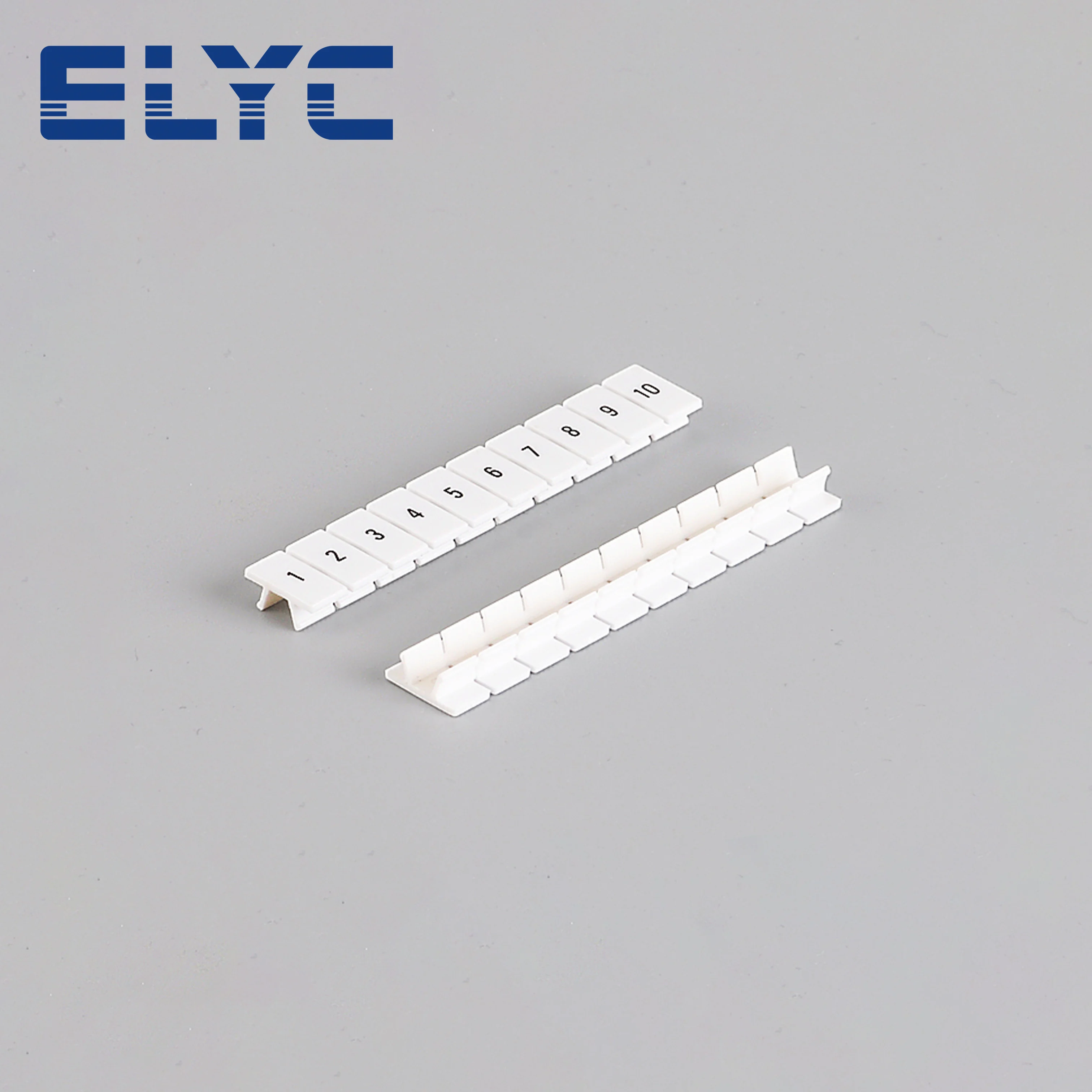 100 pièces ZB6 pour UK2.5B UK5N PT4 ST4 UKK/UKKB5 DIKD1.5 numéro blanc DIN Rail bornier accessoires UK Zack bandes de marquage ZB 6