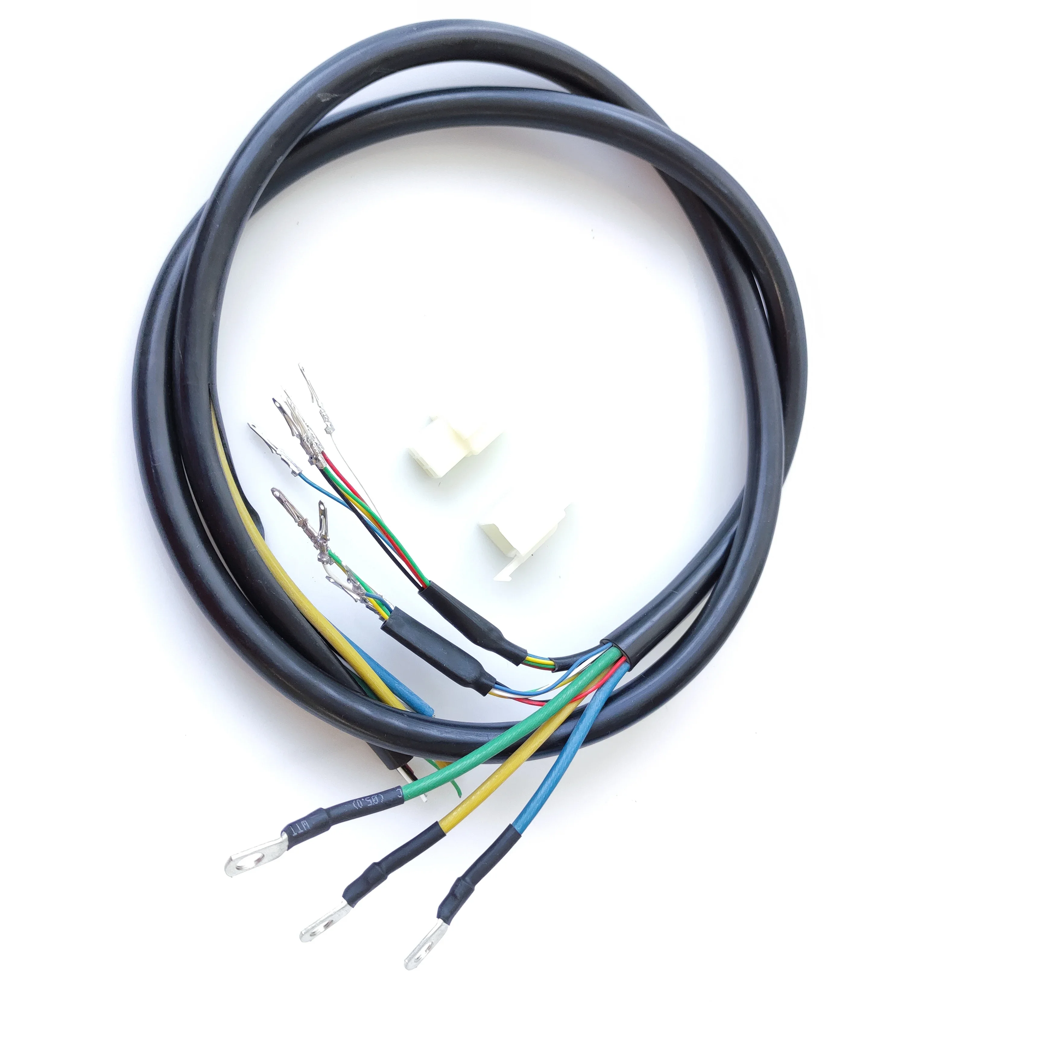 

Кабель двигателя 9 AWG для электронного велосипеда мощностью 3000 Вт с квадратным сечением 6 мм, 3xPhrase Wire + 6x2, двойной провод датчика Холла, высококачественный кабель