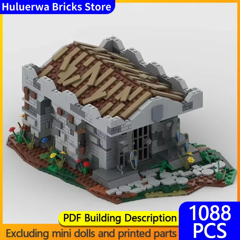 Medieval Street View Model MOC Building Bricks Kingdoms King's Grave Modular Technology Gift Holiday Assemble Children Toys Suit