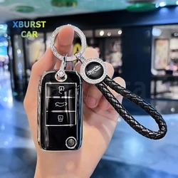 Auto Shell Fob For Roewe RX5 MG3 MG5 MG6 MG7 MG ZS GT GS 350 360 750 TPU Car Flip Key Case Cover Bag Protector Accessories