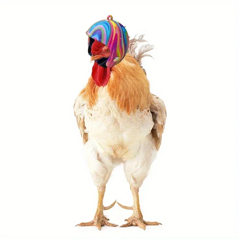 New Helmet Chicken Pet Supplies Protection Chicken Hat Hamster Funny Head Hoop Bird Toy Doll Animal Head Cover