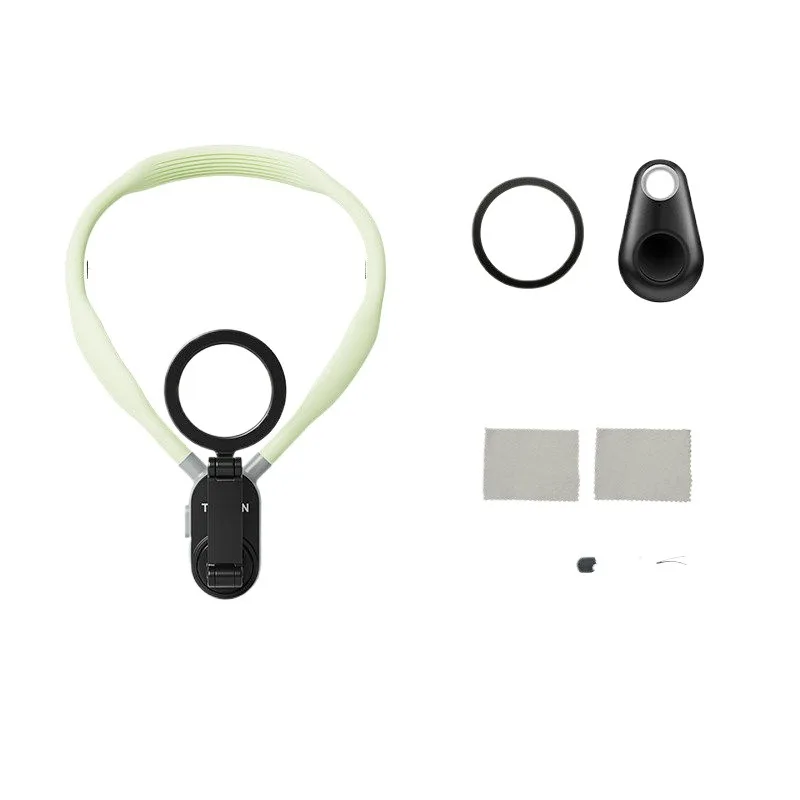 Mobile phone magnetic neck bracket, first viewing angle, fixed chest wear shooting anti-shake VLOG artifact