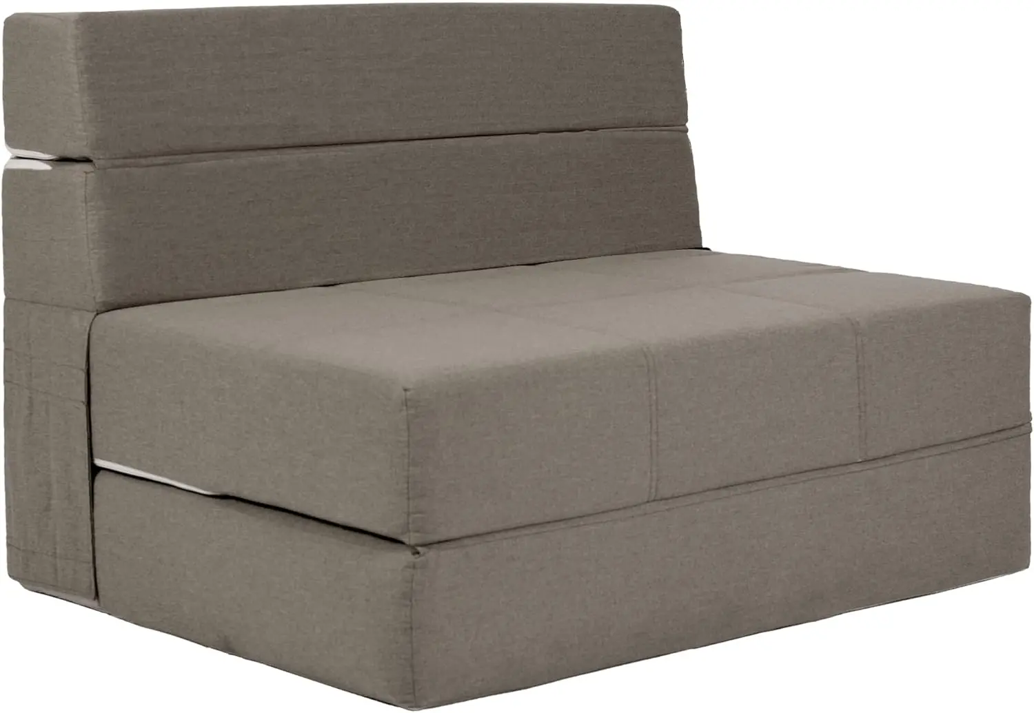 Folding Sofa Bed, 7-Inch Memory Foam Floor Couch, Convertible Sleeper Futon Mattress for Living Room/Home