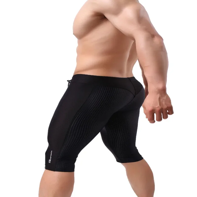 الذكور تشغيل السراويل الرجال سريعة الجافة التدريب اللياقة البدنية ضغط رياضة السراويل الرجال الرياضة قصيرة اللياقة البدنية السراويل الضيقة #5