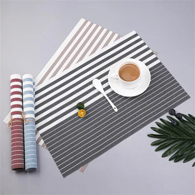 Pvc Placemat One Wipe And Clean Dining Table Mat Approximately 85 Grams Insulation Pad Kitchen Accessories Western Food Mat