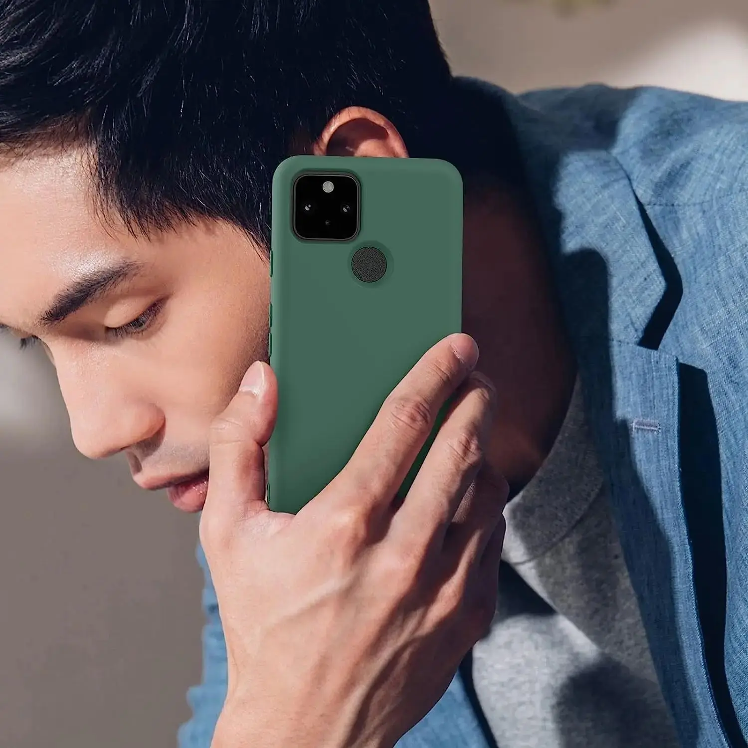 Liquid Slicone stoß feste Soft Phone Hülle für Google Pixel 5 5a 9 pro xl 3 3a xl 3xl 4 xl 4a 4g 5g 8a 6a 7a Cover Fundas Capa – Detail 7
