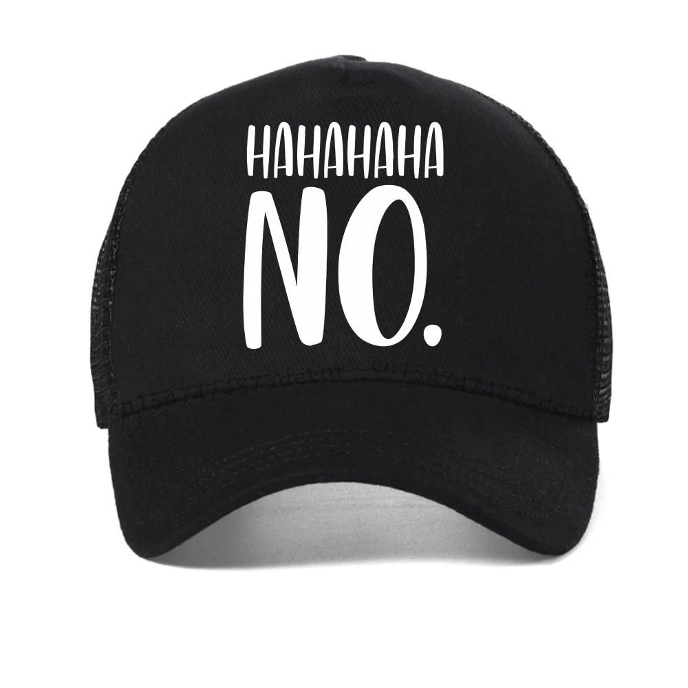 

Hahaha No Print baseball cap Summer Men Women Casual outdoor mesh snapback hat fashion Breathable adjustable sun hat trucker cap
