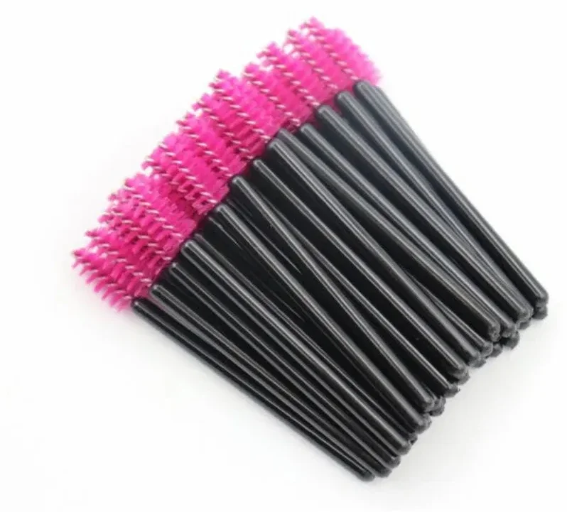 50 قطعة المتاح رمش مايكرو فرشاة الحاجب مشط عصا الماسكارا الصغيرة قضيب فرشاة صغيرة لاش تمديد لوازم أدوات ماكياج #6