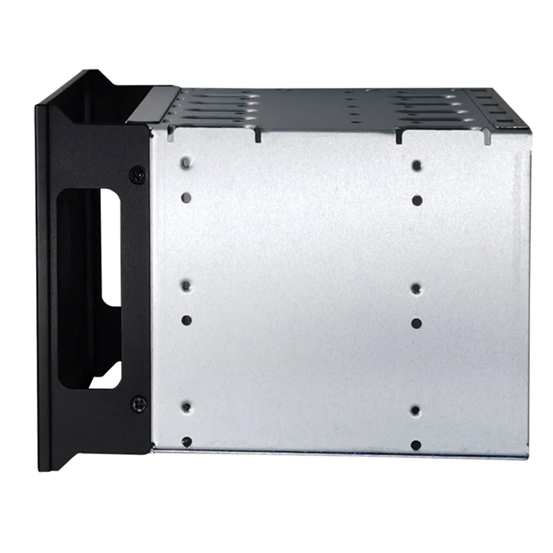 2X Large Capacity HDD Hard Drive Cage Rack 5.25 Inch To 5X 3.5 Inch SAS SATA Hard Drive Disk Tray