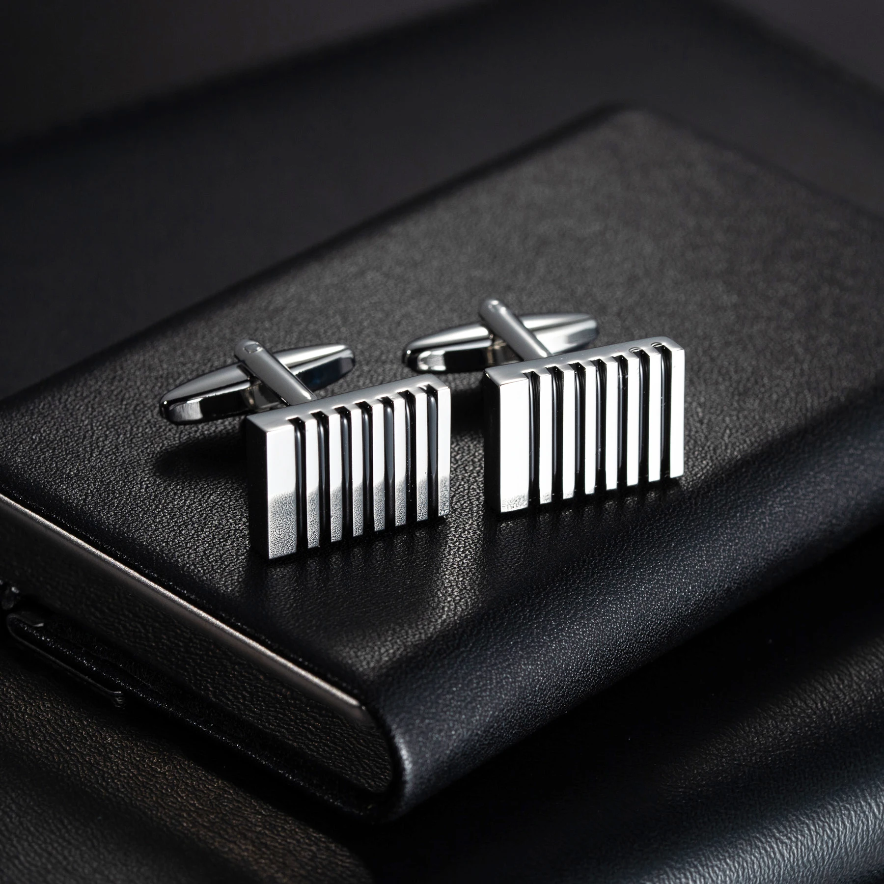 MeMolissa شخصية رجل مستطيل أزرار أكمام قميص الكفة زر مخصص هدايا الزفاف رجالي أزرار أكمام مجوهرات عالية الجودة هدية #2