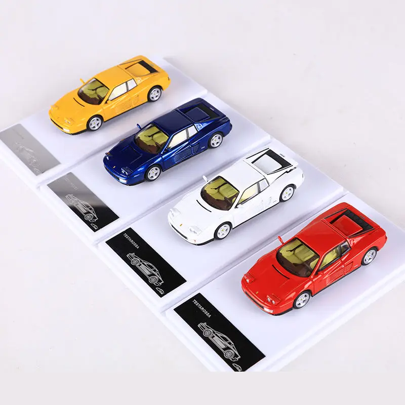 Modèle de voiture en alliage Testarossa moulé sous pression XF, échelle 1:64