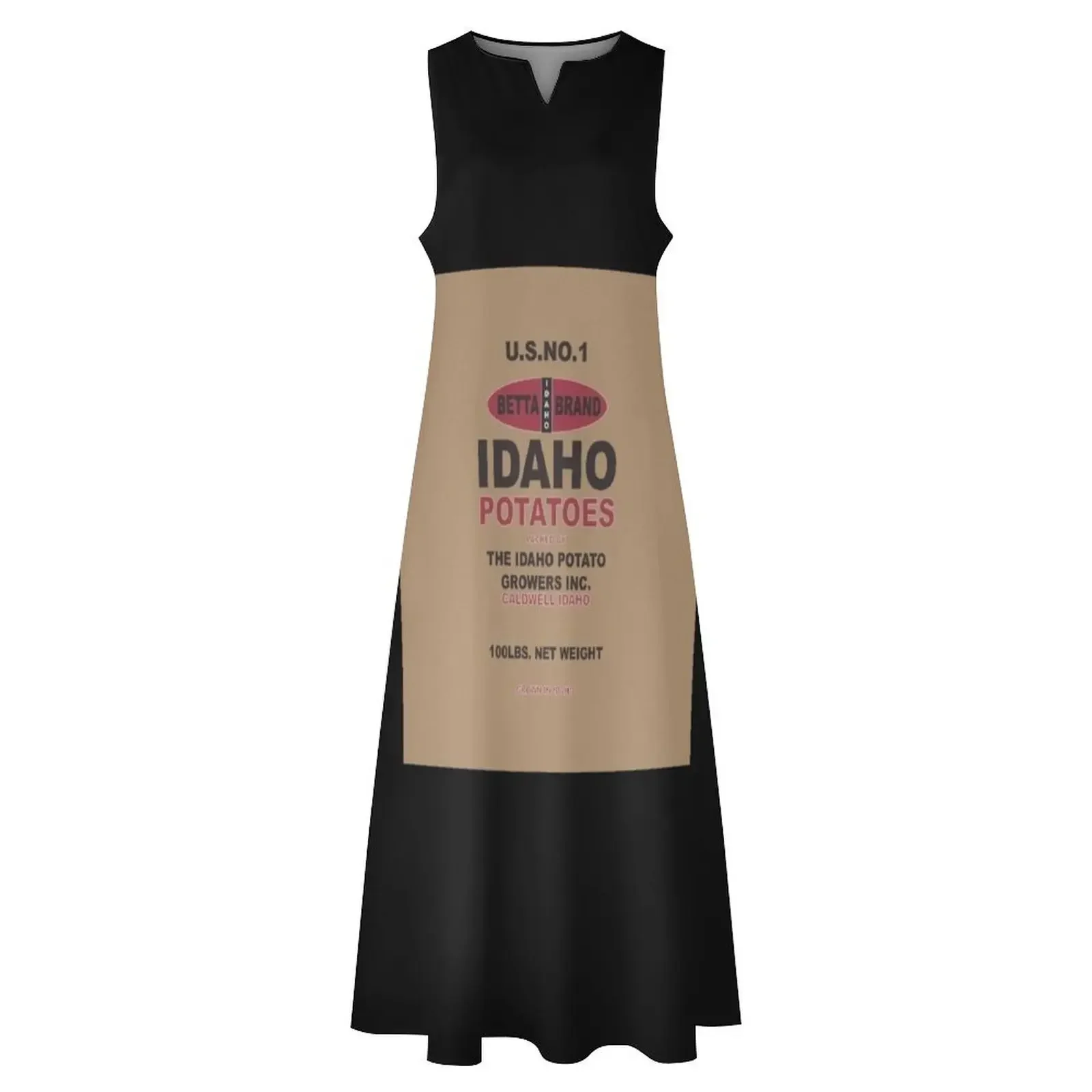 Wyglądasz się dobrze w sukience z długim rękawem z szyfonu w stylu worek ziemniaczanym, letniej sukience damskiej, sukienkach na studniówkę 2025, sukience damskiej.