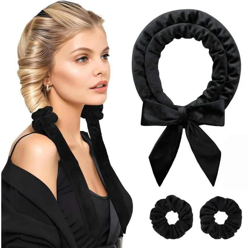 Hair Curlers Sleeping Soft Headband Hair Styling Tools Heatless Curling Rod Headband No Heat Ribbon Hair Rollers Silk Curls Lazy