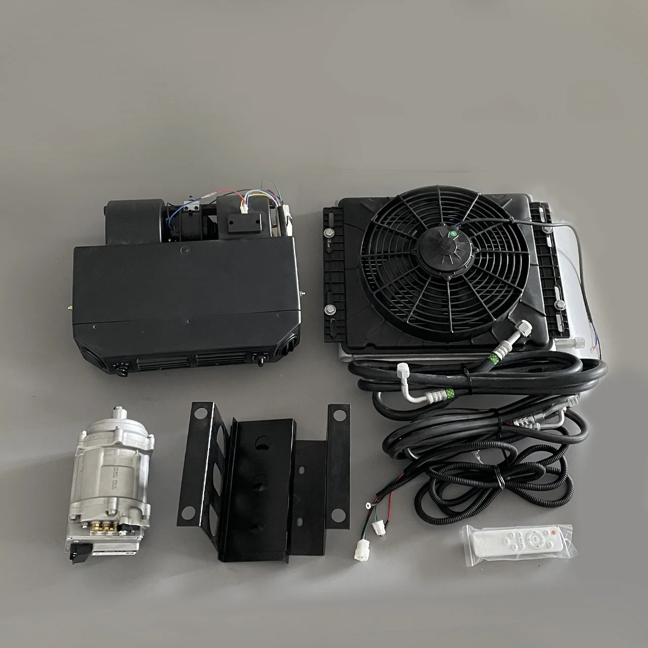 24 فولت وقوف السيارات برودة A/C سيارة عالمية 12 فولت وحدة نظام التيار المتردد تحت داش 12 فولت مكيف هواء السيارات الكهربائية #4