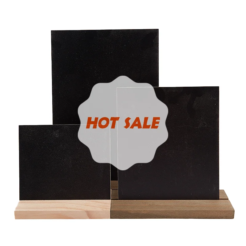 علامة عرض لوحة الرسائل، قاعدة خشبية، شارة السعر، شريط مذكرة السبورات السوداء