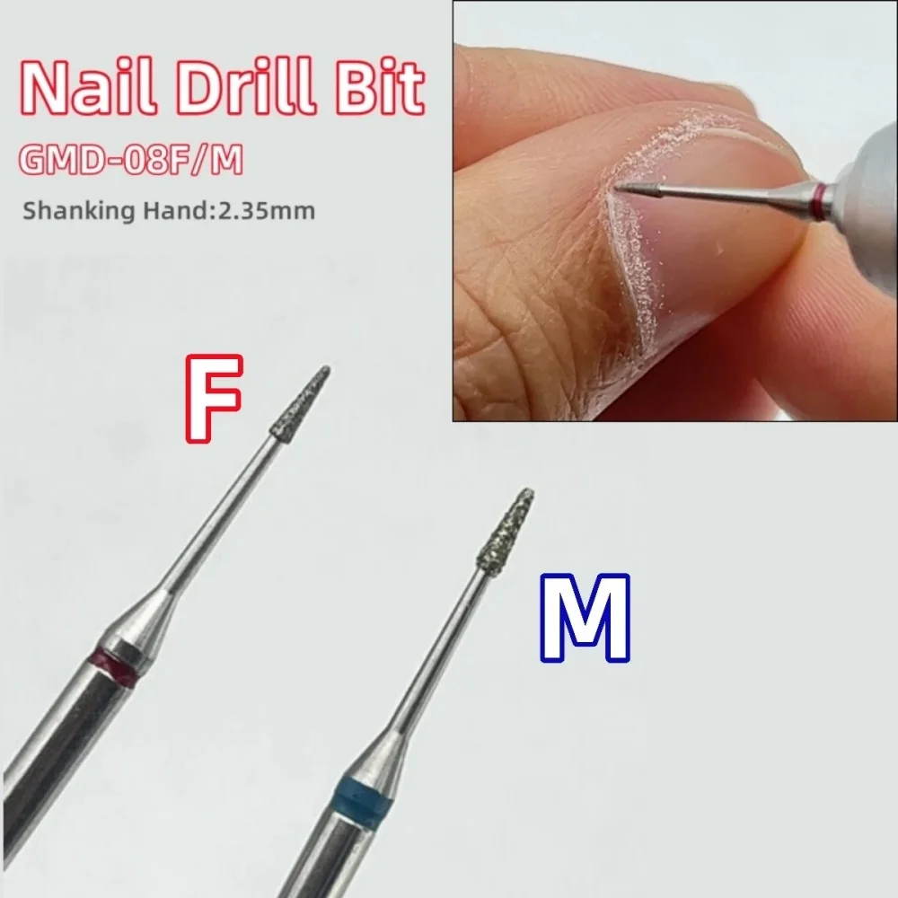 1/2Pcs Diamond Nail Drill Bits Set Professional Manicure Pedicure Tools for Gel Polish Removal Dead Skin Exfoliating Nail Tools