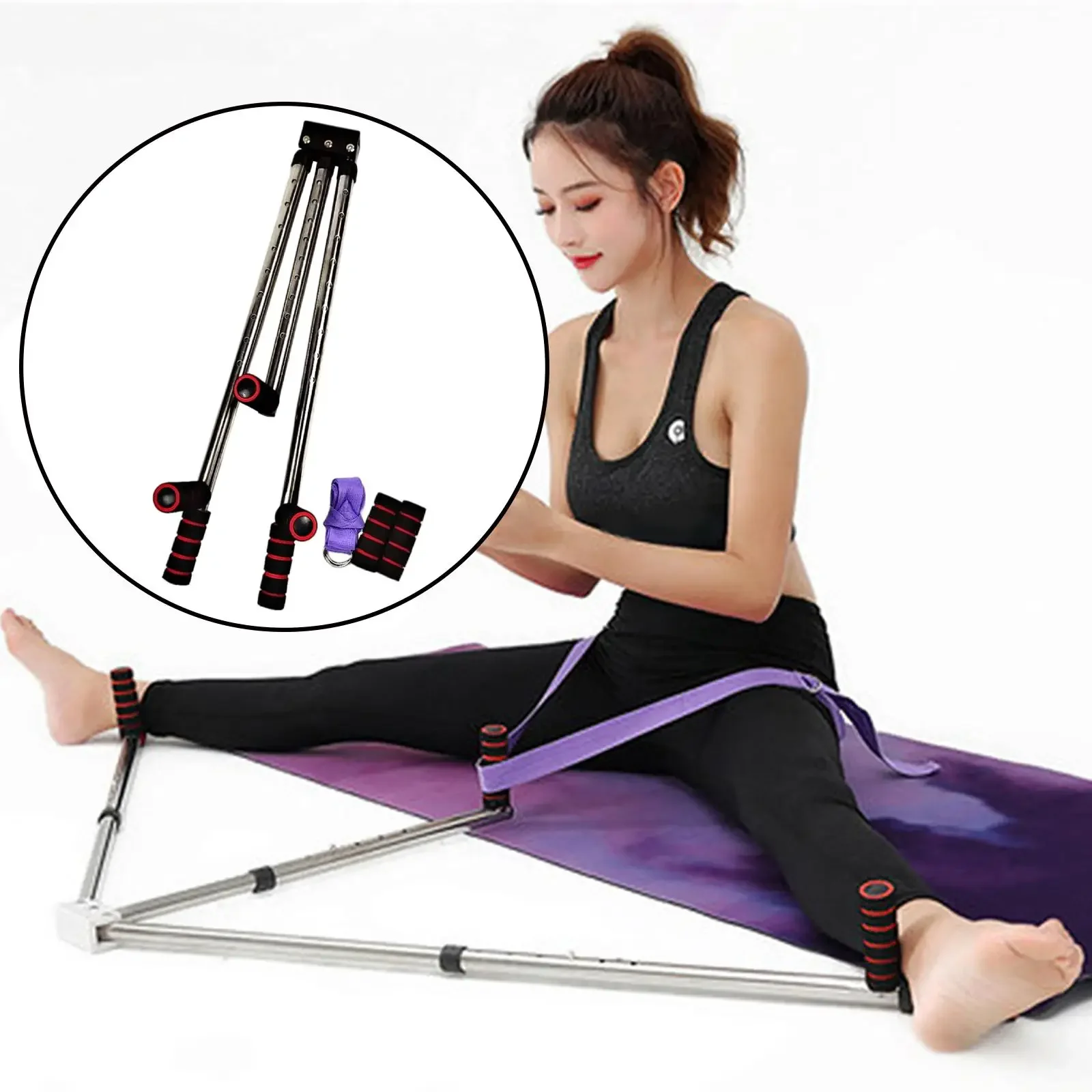 Leg Stretcher Machine Gymnastics Comfortable Adjustable Trainer for Fitness Yoga swing Hamstring stretch Hammock straps Yoga