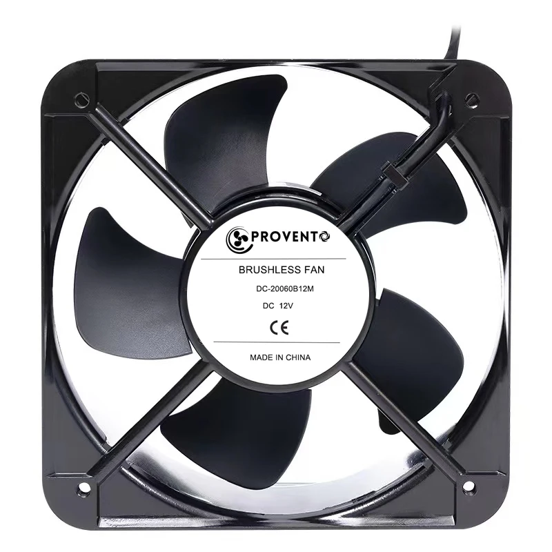 

DC20060 200*200*60mm 5V 12V 24V ball bearing 2000RPM 19W cooling fan 20cm radiator axial fan brushless